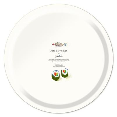 Jamida Sushi Round Birch Tray by Asta Barrington 39cm