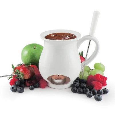 Swissmar Indulge Chocolate Fondue Mug Set White