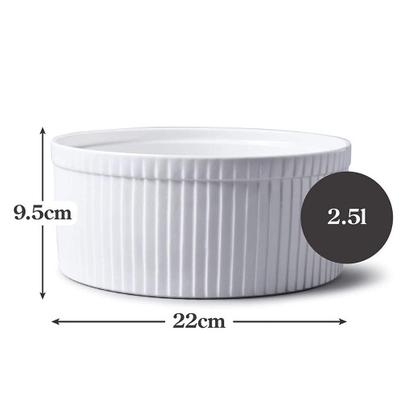 W M Bartleet & Sons Souffle Dish 22cm