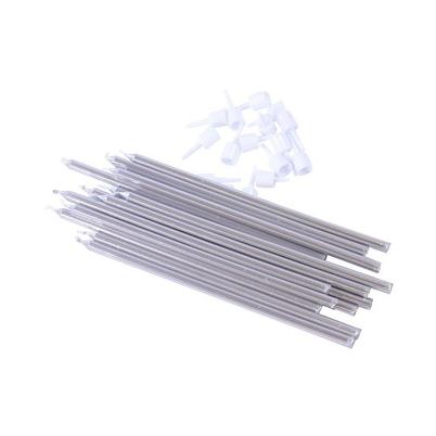 PME 16 Tall Candles Silver