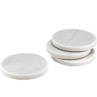 Tempa Buckley White Marble Coasters Set of 4