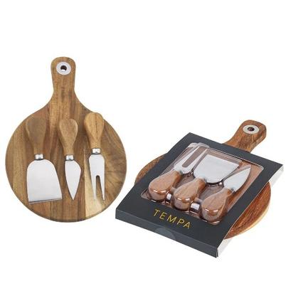 Tempa Fromagerie Round 4pc Cheese Set
