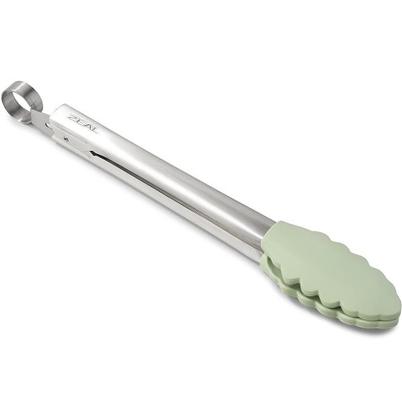 Zeal Silicone Kitchen Tongs Sage Green