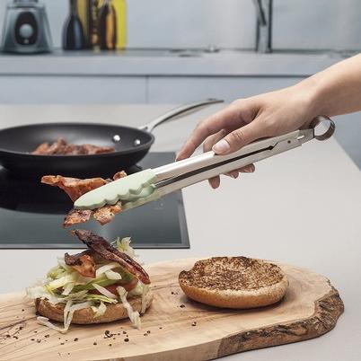 Zeal Silicone Kitchen Tongs Sage Green