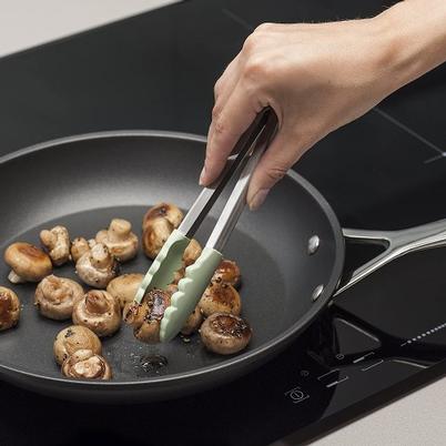 Zeal Silicone Mini Kitchen Tongs Sage Green