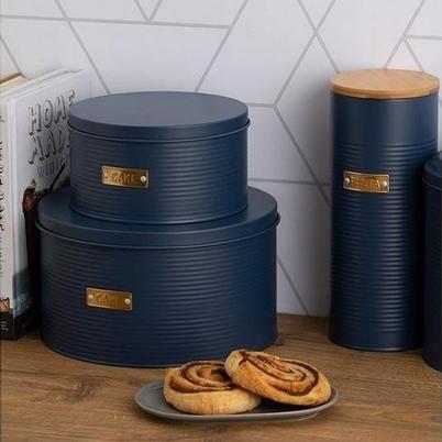 Typhoon Otto Navy Set of 2 Cake Tins