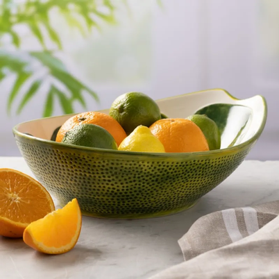 World Foods Oval Lime Bowl 27.5cm