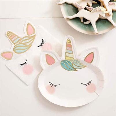 Talking Tables We Heart Unicorns Face Napkins