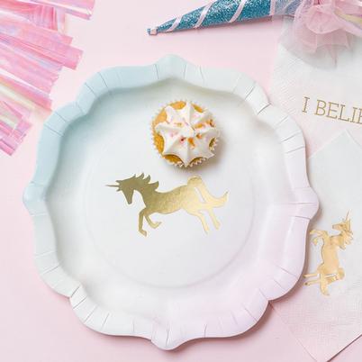 Talking Tables 12 Unicorn Pastel Paper Plates
