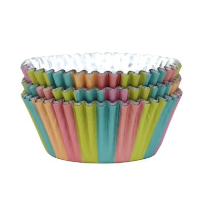 PME 30 Standard Foil Cupcake Cases Unicorn Colours
