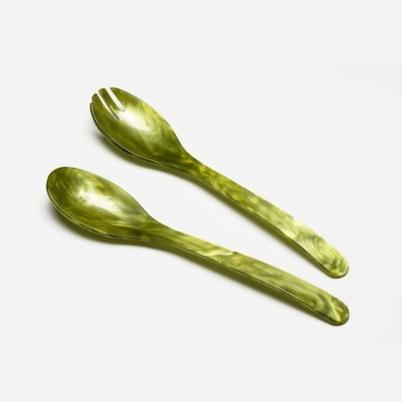 Heim Sohne Salad Server Set-Olive