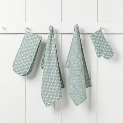 Walton & Co Bee Double Oven Glove Moss