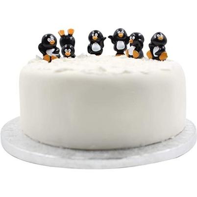Cake Topper Plastic Penguin 40mm