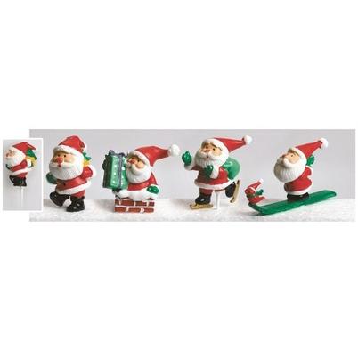 Cake Topper Plastic Santa Is Here 60mm