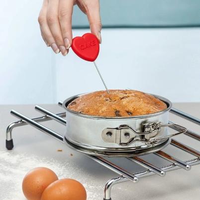 Zeal Perfect Bake Heart Cake Tester With Cover