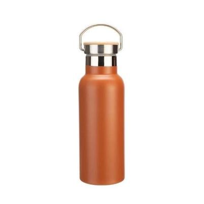 &Again Double Walled 500ml Bottle Bamboo Rust