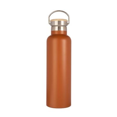 &Again Double Walled 750ml Bottle Bamboo Rust