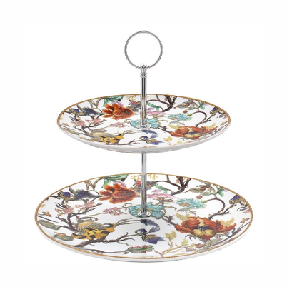 Anthina Floral 2 Tier Cake Stand