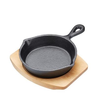 Artesa Cast Iron 15cm Round Small Fry Pan with Board