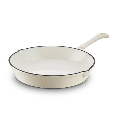 Barbary & Oak Foundry 26cm Round Cast Iron Fry Pan-Cream