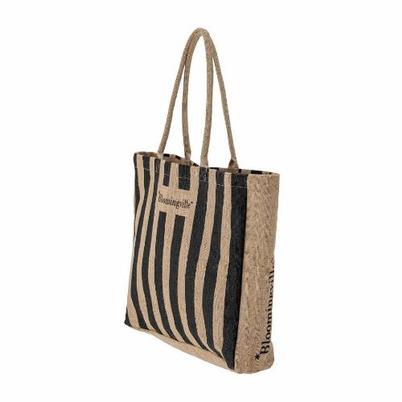 Bergamo Black Jute Shopping Bag 