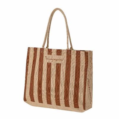 Bergamo Brown Jute Shopping Bag 