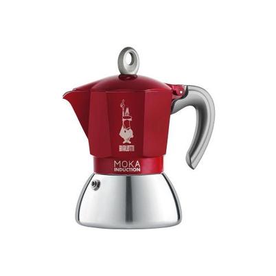Bialetti Moka Induction Coffee Maker Red 4 Cup