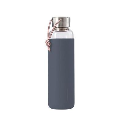 Black & Blum Glass Water Bottle Slate 