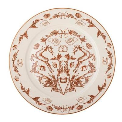 Bloomingville Beth Plate Brown Stoneware