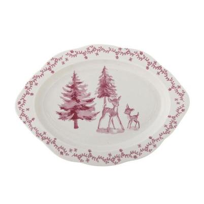 Bloomingville Wonderland Serving Plate Rose Stoneware