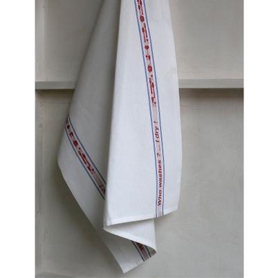 Charvet Editions Cotton Tea Towel Red