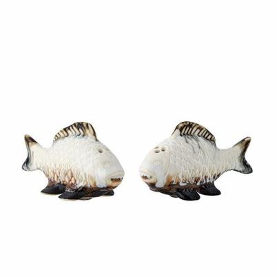 Chase Salt & Pepper Shaker Set White Stoneware