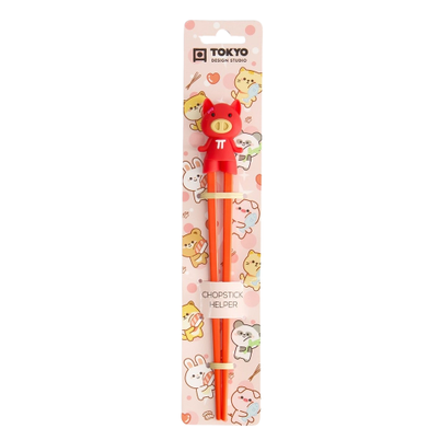 Tokyo Design Studio Pig Red Children Chopsticks