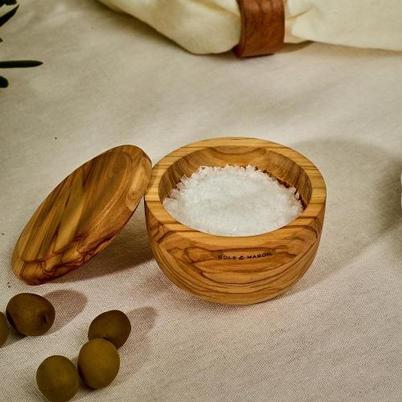 Cole & Mason Portobello Olive Wood Salt Cellar