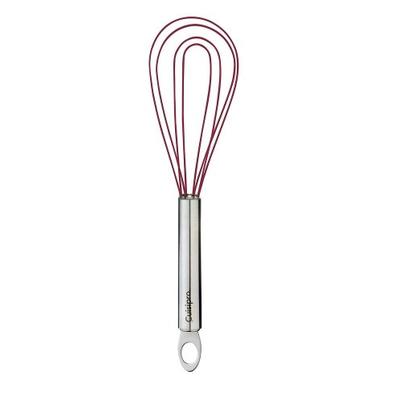 Cuisipro Silicone Coated Flat Whisk Red