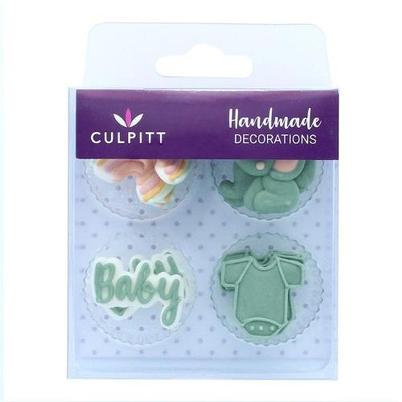 Culpitt Baby Green Sugar Decorations