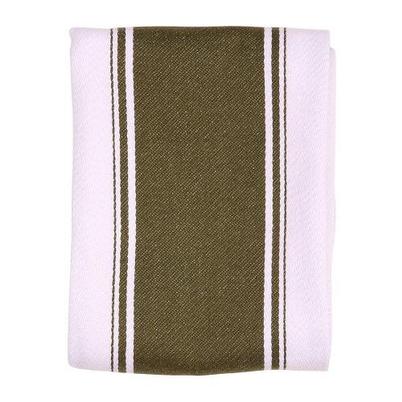 Dexam Love Colour Striped Tea Towel Olive Green