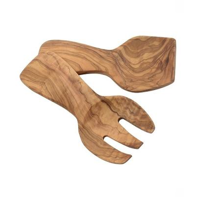Eddingtons Olivewood Chunky Salad Servers 18cm