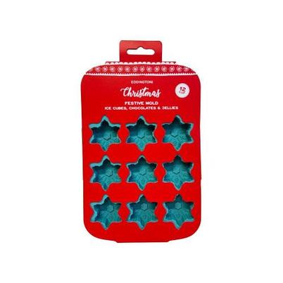 Eddingtons Festive Mold Snowflake Silicone Tray 12 Cup
