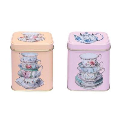 Elite Tins One Sugar Please Square Tins Set of 2