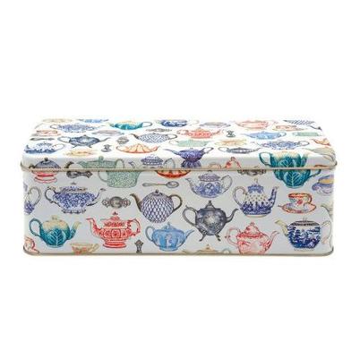 Elite Tins Teapot Long Rectangular Tin