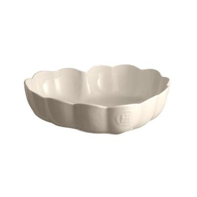 Emile Henry Cream Heart Scalloped Dish
