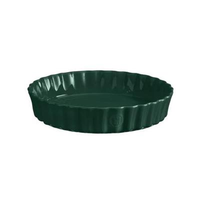 Emile Henry Deep Flan Dish Cedar Green 28cm 