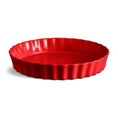 Emile Henry Deep Flan Dish Red 32cm