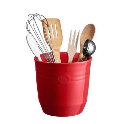 Emile Henry Utensil Pot Red Large