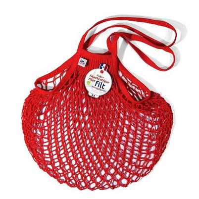 Filt French Market Bag Long Handle Bright Red
