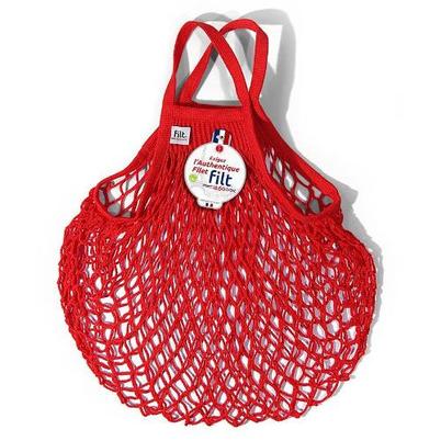 Filt French Market Bag Short Handle Bright Red