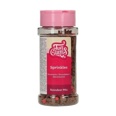 FunCakes Edible Reindeer Mix Sprinkles 55g