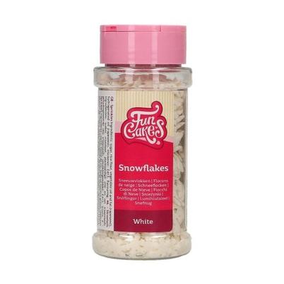 FunCakes Edible Snowflakes White Sprinkles 50 g