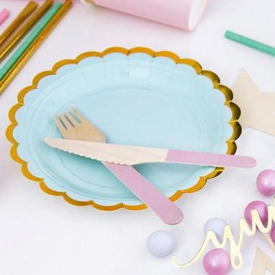 Funcakes PartyDeco Plates Mint 18cm 6pk